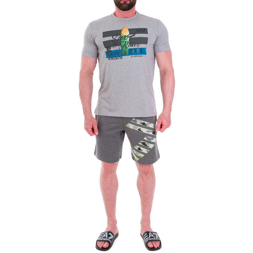 Sorti de bărbați EA7 EMPORIO ARMANI BERMUDA 3XL Gri inchis photo 7